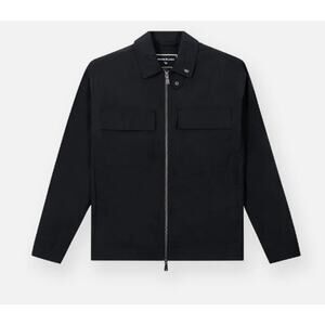 Paper Planes Black‎ Lightweight Utility Windbreaker Jacket Size Medium